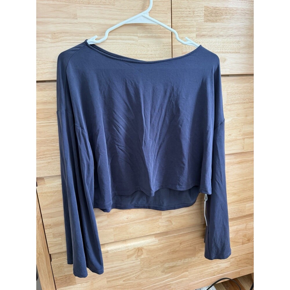 NWT NAP Loungewear Top In navy Blue Long Sleeve Size Small